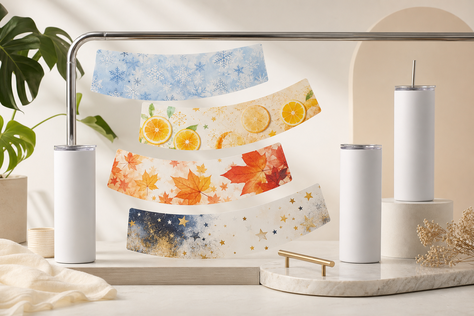 Seasonal Tumbler Wraps